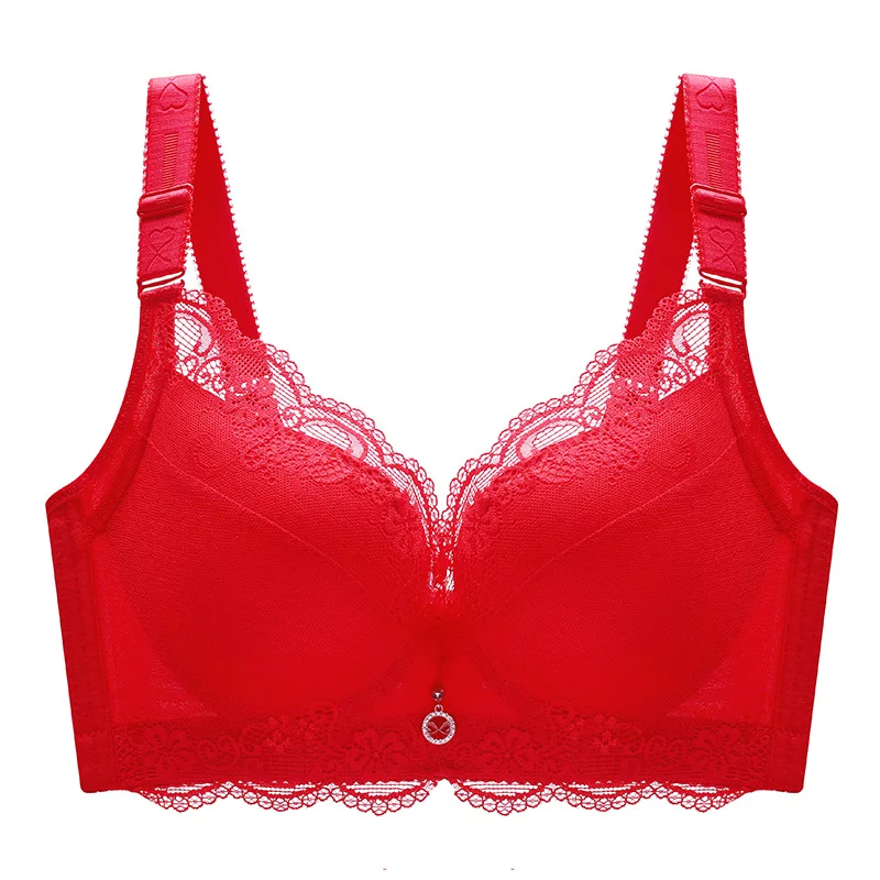 FallSweet Padded Push Up Lace Bras for Women Underwire Bras Comfort Floral
