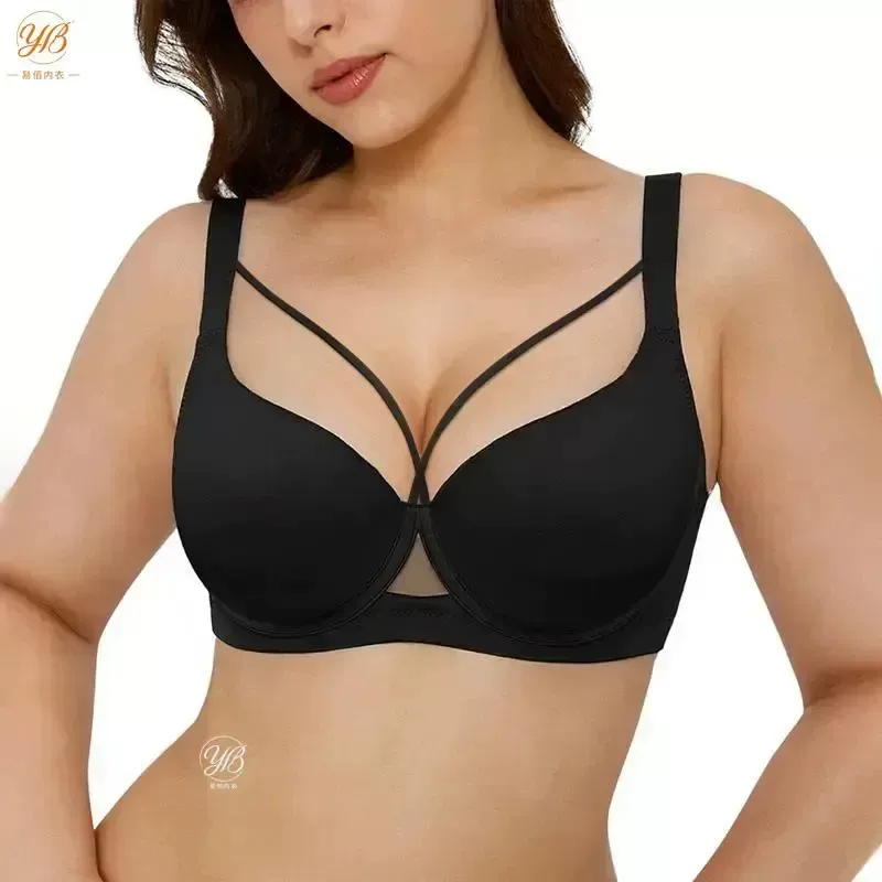 Large-sized Amazon seamless lingerie women\'s support and gathering bra bra