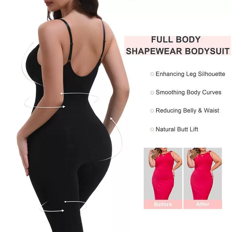 Ladies\' seamless halter body-shaping jumpsuit, with a cinched abdomen, cinched waist, lifted buttocks, open-crotch, eight-piece pants, tight body-shaping garment